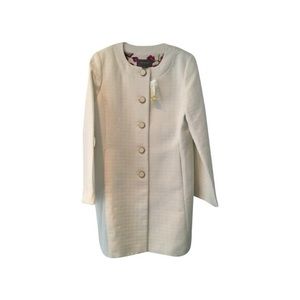 ANN TAYLOR petite WOMEN'S OFF WHITE JACKET SIZE 8p